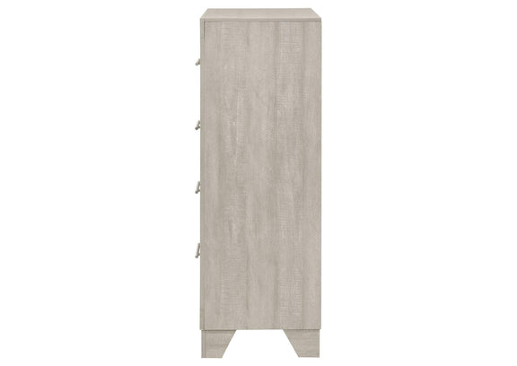 225065 Trenton 4-drawer Bedroom Chest of Drawers Rustic Cream