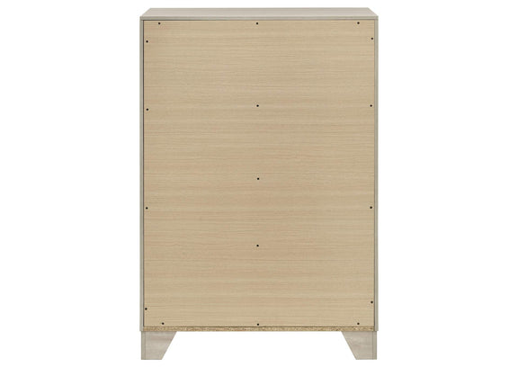 225065 Trenton 4-drawer Bedroom Chest of Drawers Rustic Cream