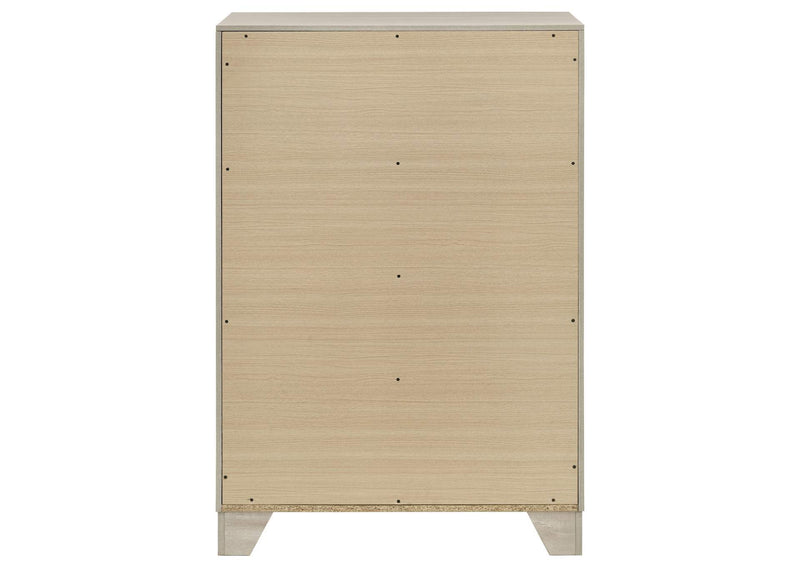 225065 Trenton 4-drawer Bedroom Chest of Drawers Rustic Cream