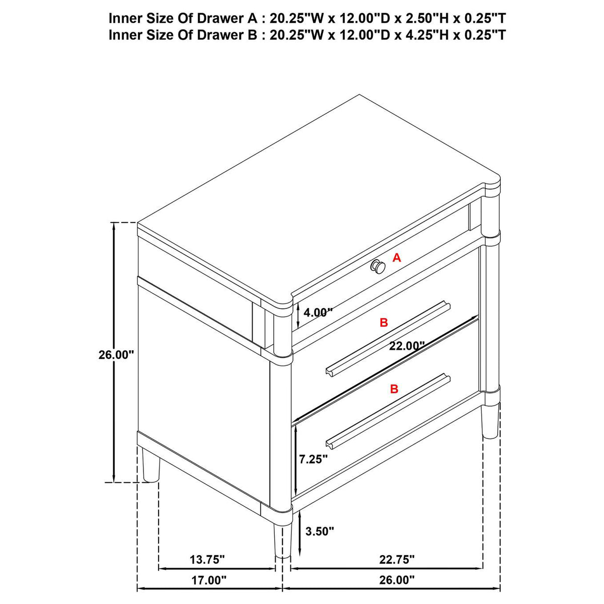 225071KE-S4 Gracemont 4-piece Eastern King Bedroom Set White