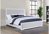 225071KE Gracemont 57-inch Eastern King Panel Bed Grey and White
