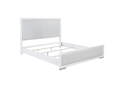 225071KE Gracemont 57-inch Eastern King Panel Bed Grey and White