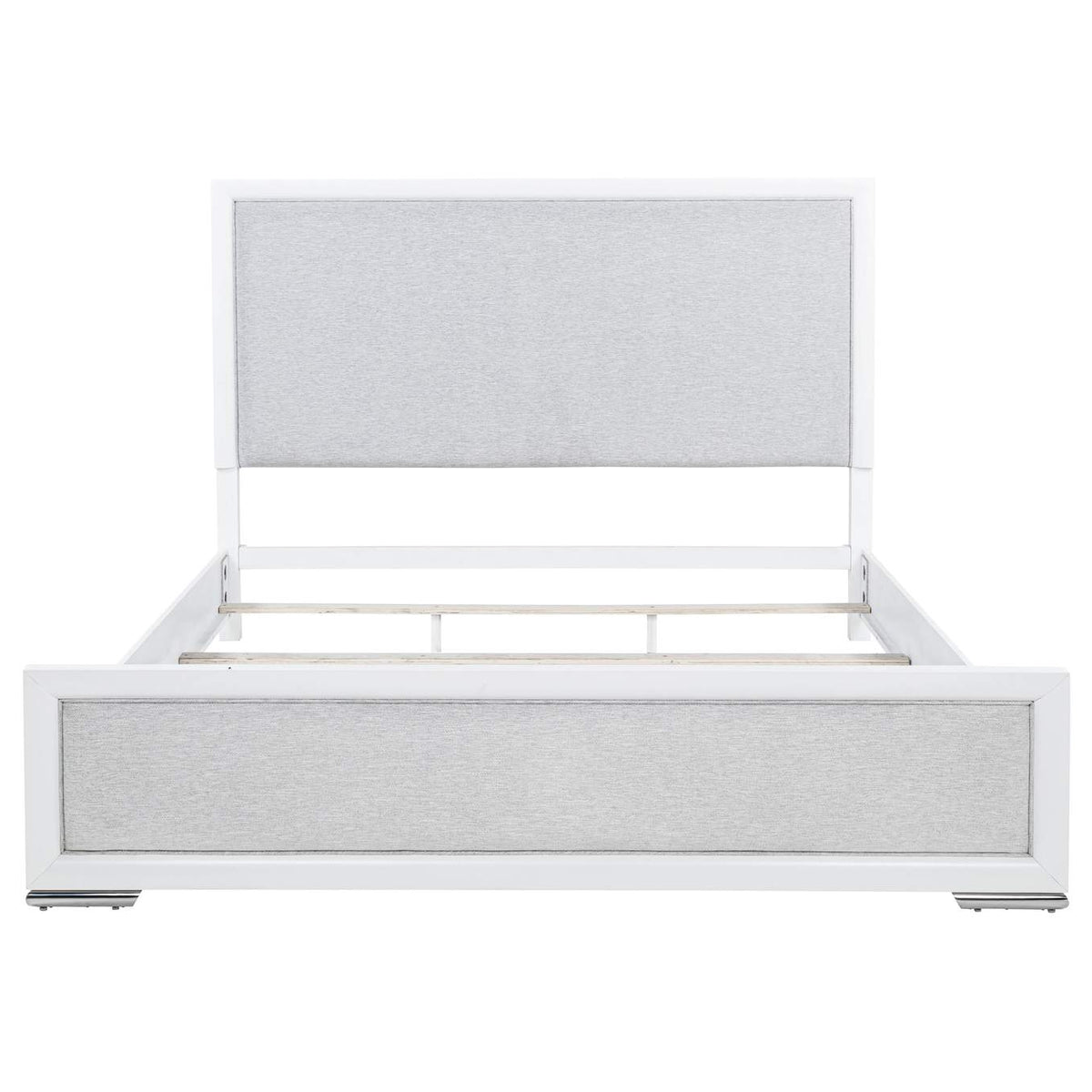 225071KE Gracemont 57-inch Eastern King Panel Bed Grey and White