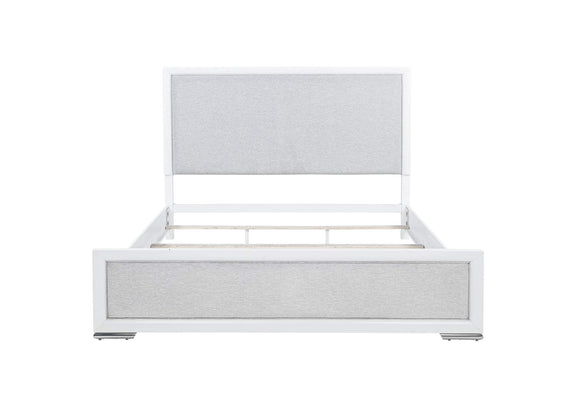 225071KE Gracemont 57-inch Eastern King Panel Bed Grey and White