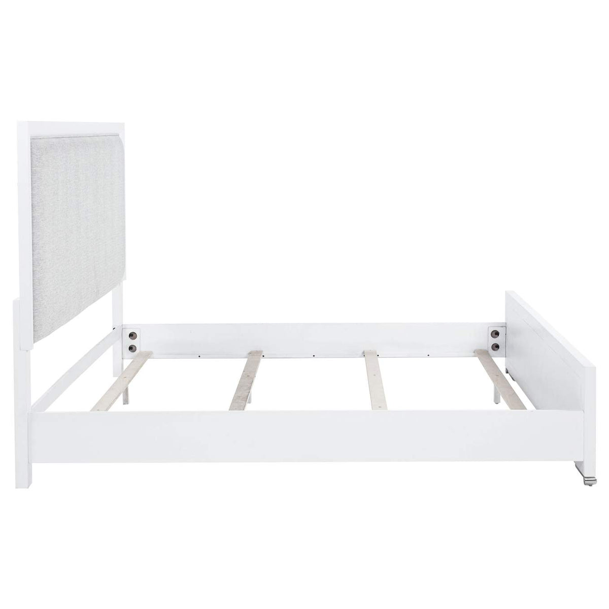 225071KE Gracemont 57-inch Eastern King Panel Bed Grey and White