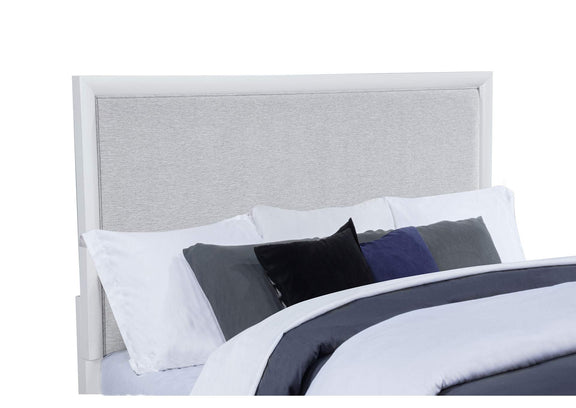 225071KE Gracemont 57-inch Eastern King Panel Bed Grey and White