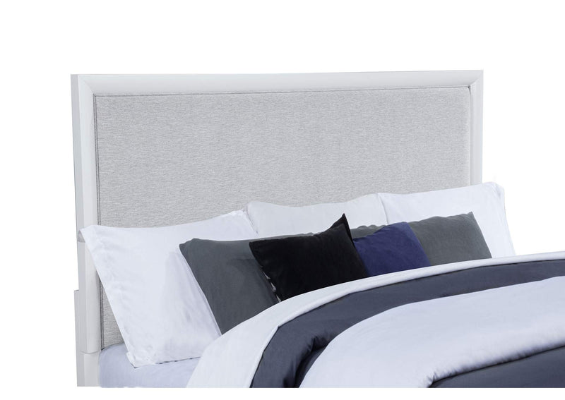 225071KE Gracemont 57-inch Eastern King Panel Bed Grey and White