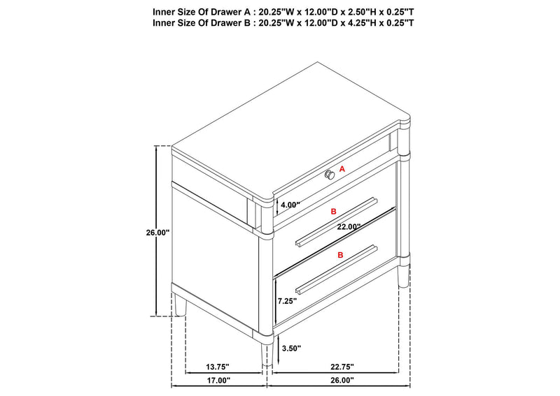 225071KW-S4 Gracemont 4-piece California King Bedroom Set White
