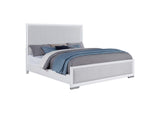 225071KW Gracemont 57-inch California King Panel Bed Grey and White