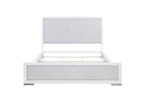225071KW Gracemont 57-inch California King Panel Bed Grey and White