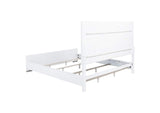 225071KW Gracemont 57-inch California King Panel Bed Grey and White