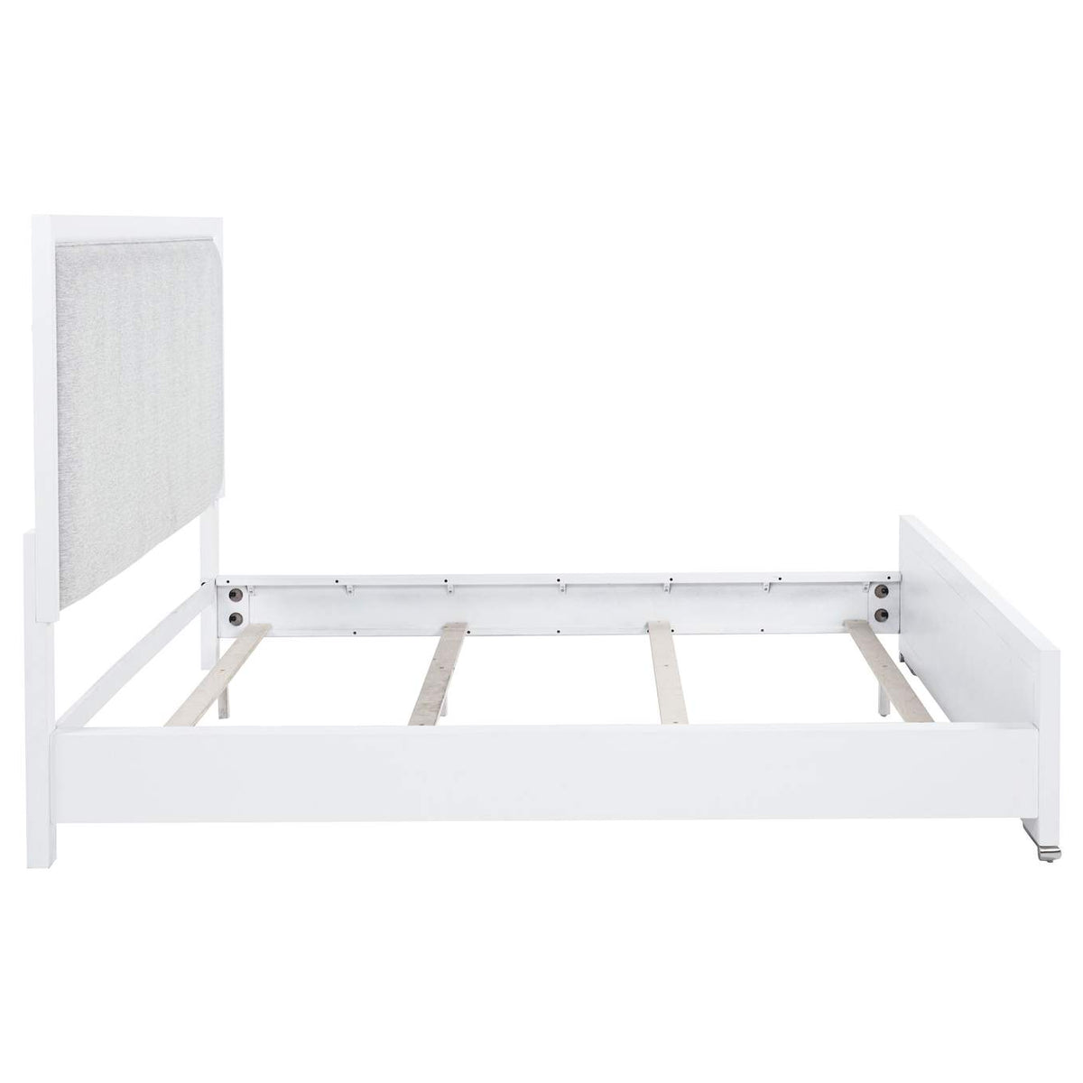 225071KW Gracemont 57-inch California King Panel Bed Grey and White