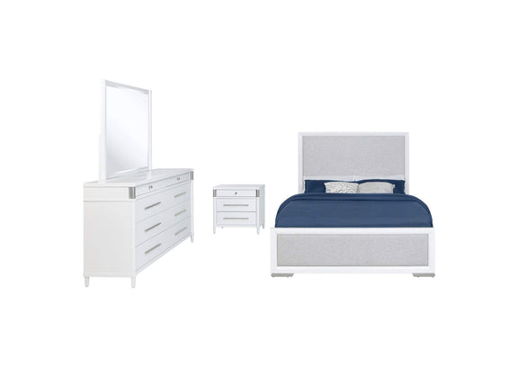 225071Q-S4 Gracemont 4-piece Queen Bedroom Set White