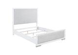 225071Q Gracemont 57-inch Queen Panel Bed Grey and White