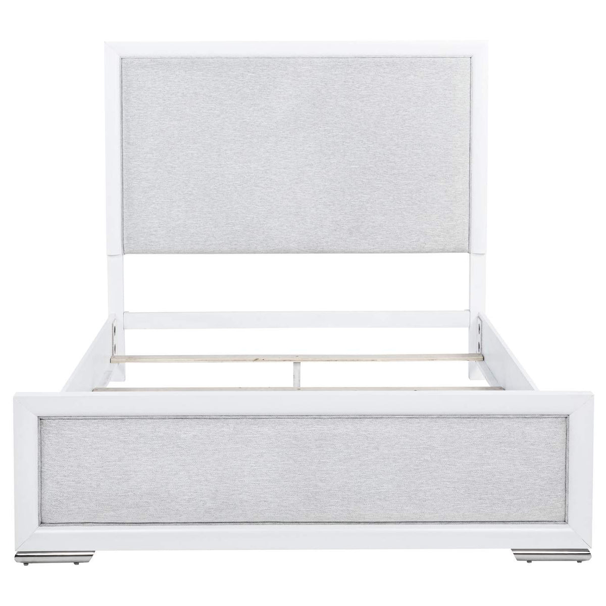 225071Q Gracemont 57-inch Queen Panel Bed Grey and White