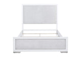 225071Q Gracemont 57-inch Queen Panel Bed Grey and White