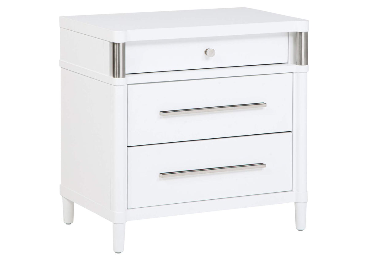 225072 Gracemont 3-drawer Bedroom Nightstand Bedside Table White