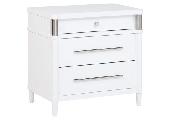 225072 Gracemont 3-drawer Bedroom Nightstand Bedside Table White