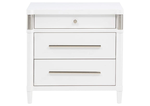 225072 Gracemont 3-drawer Bedroom Nightstand Bedside Table White
