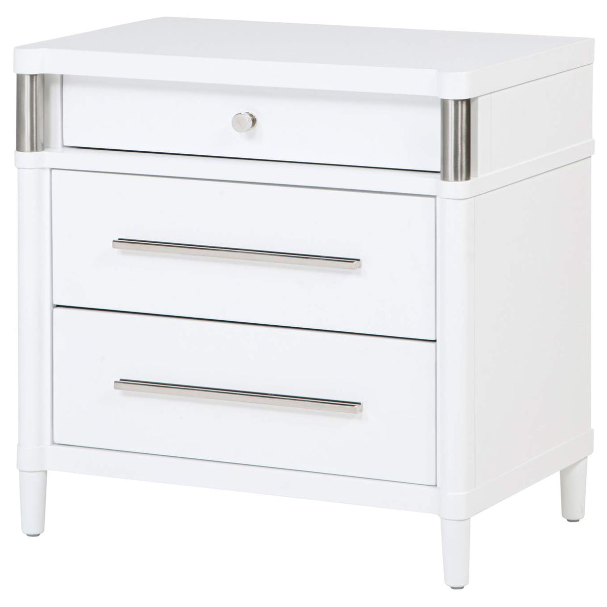 225072 Gracemont 3-drawer Bedroom Nightstand Bedside Table White