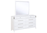 225073M Gracemont 8-drawer Bedroom Dresser with Mirror White