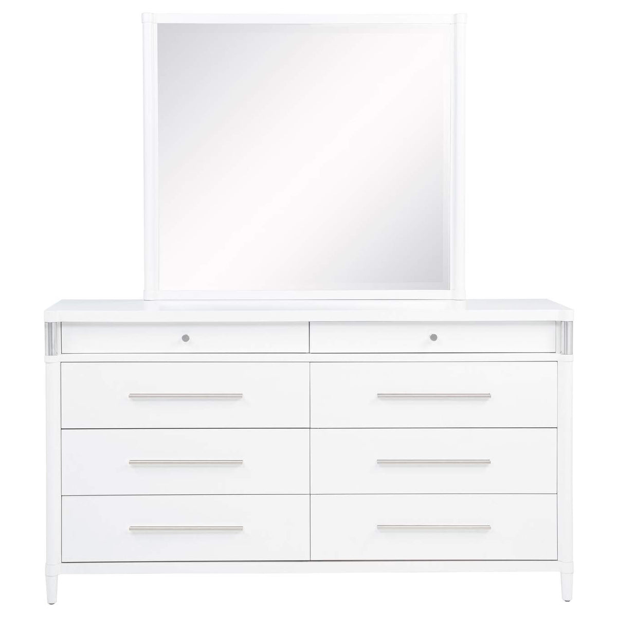 225073M Gracemont 8-drawer Bedroom Dresser with Mirror White