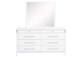 225073M Gracemont 8-drawer Bedroom Dresser with Mirror White