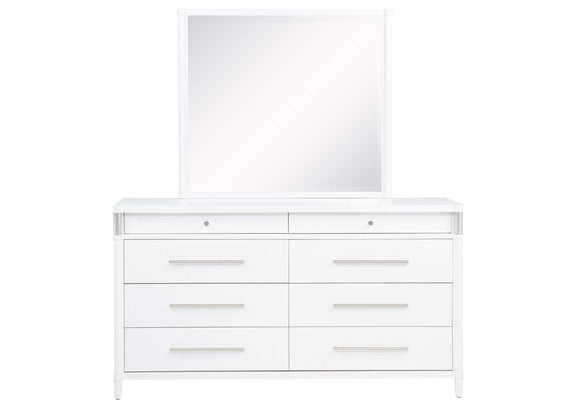 225073M Gracemont 8-drawer Bedroom Dresser with Mirror White