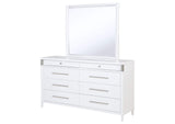 225073M Gracemont 8-drawer Bedroom Dresser with Mirror White