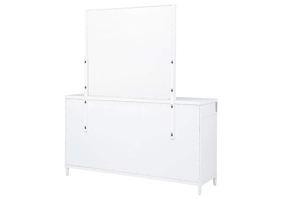 225073M Gracemont 8-drawer Bedroom Dresser with Mirror White