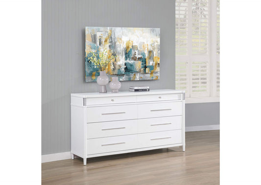 225073 Gracemont 8-drawer Bedroom Dresser Cabinet White