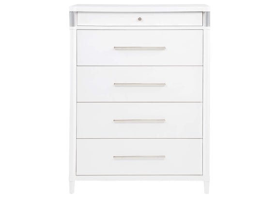 225075 Gracemont 5-drawer Bedroom Chest of Drawers White