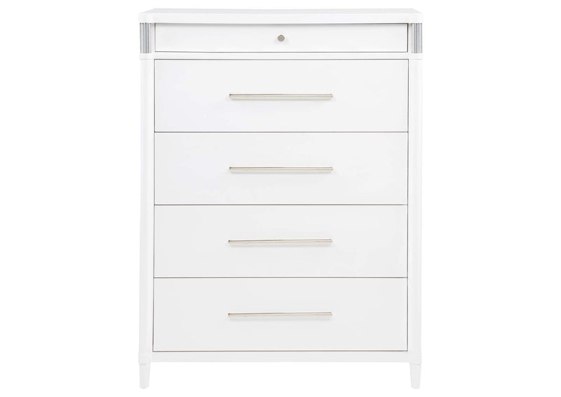 225075 Gracemont 5-drawer Bedroom Chest of Drawers White