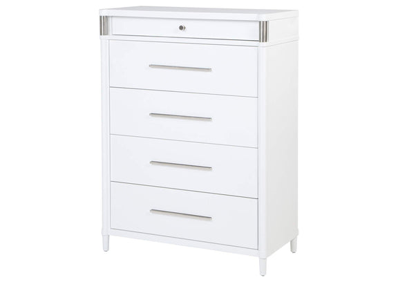 225075 Gracemont 5-drawer Bedroom Chest of Drawers White