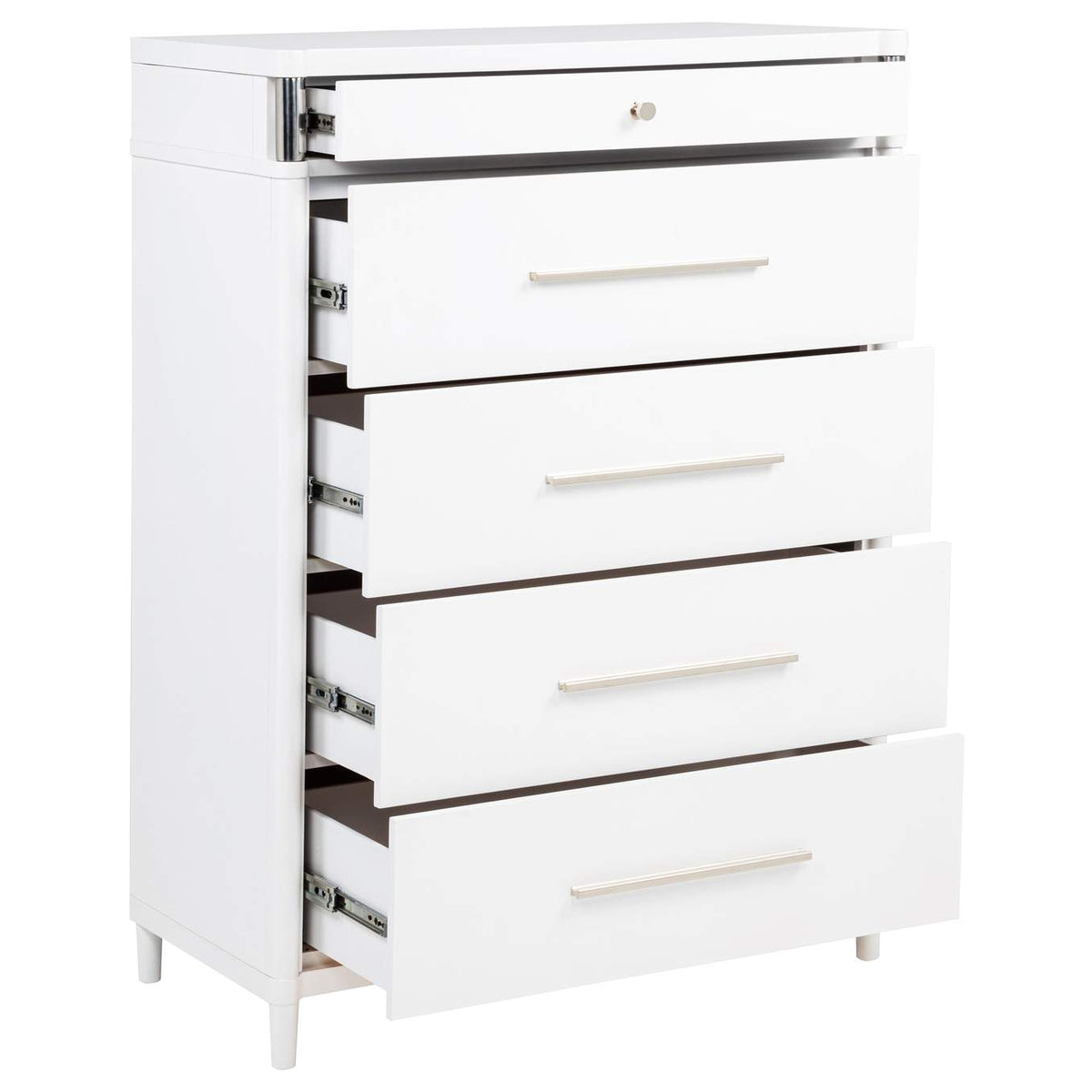 225075 Gracemont 5-drawer Bedroom Chest of Drawers White