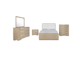 225081KE-S5 Ladera 5-piece Eastern King Bedroom Set Light Elm