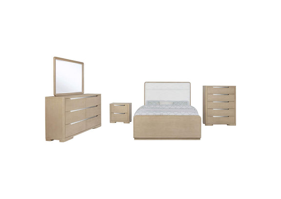 225081KW-S5 Ladera 5-piece California King Bedroom Set Light Elm