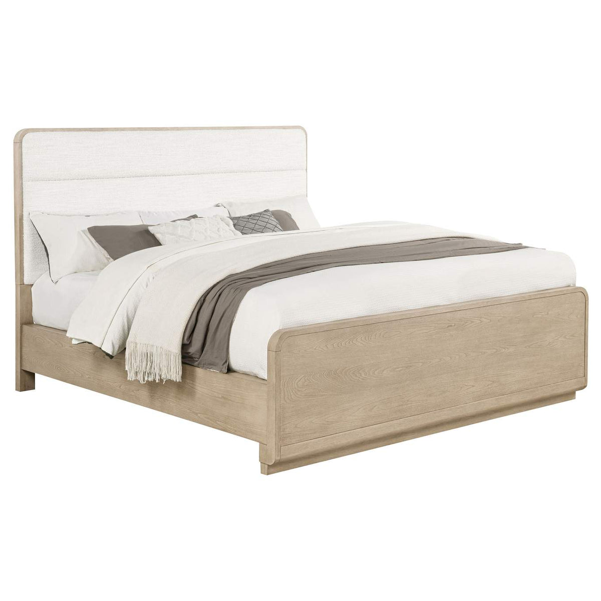 225081KW Ladera 56-inch California King Panel Bed Light Elm
