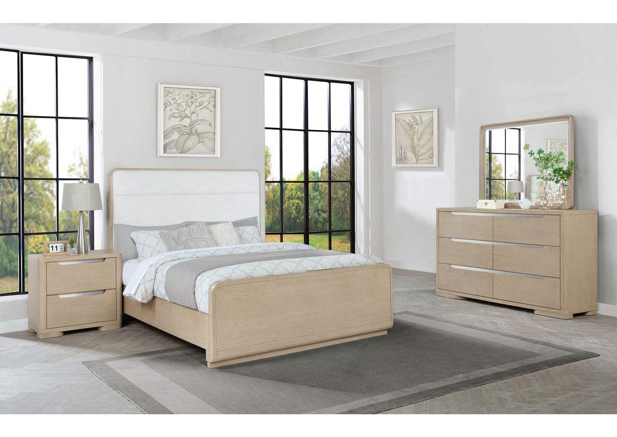 225081Q-S4 Ladera 4-piece Queen Bedroom Set Light Elm