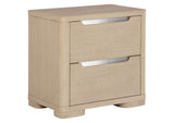 225082 Ladera 2-drawer Nightstand Bedside Table Light Elm