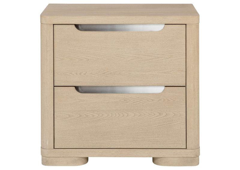 225082 Ladera 2-drawer Nightstand Bedside Table Light Elm