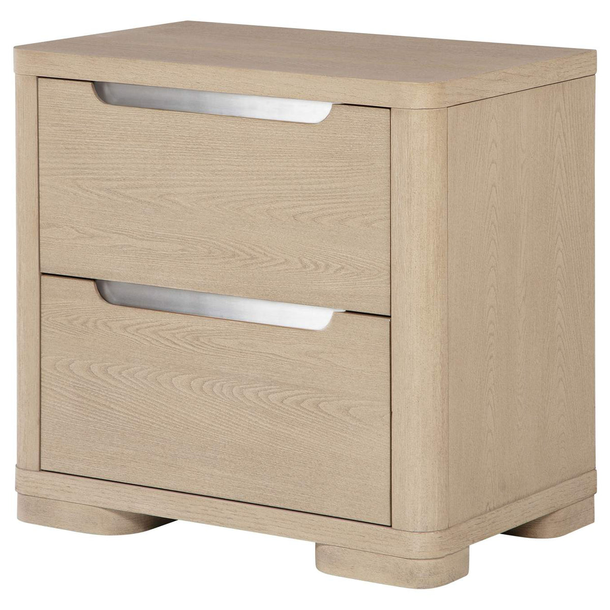 225082 Ladera 2-drawer Nightstand Bedside Table Light Elm