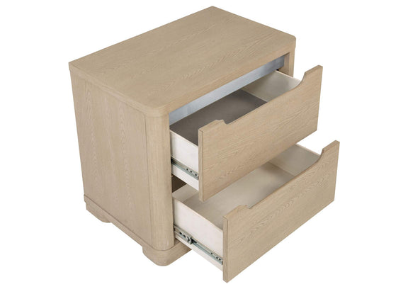 225082 Ladera 2-drawer Nightstand Bedside Table Light Elm
