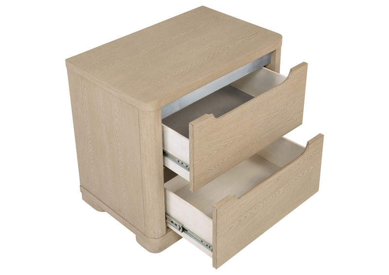 225082 Ladera 2-drawer Nightstand Bedside Table Light Elm