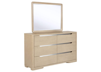 225083M Ladera 6-drawer Bedroom Dresser and Mirror Light Elm