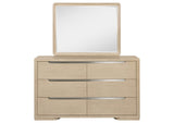 225083M Ladera 6-drawer Bedroom Dresser and Mirror Light Elm