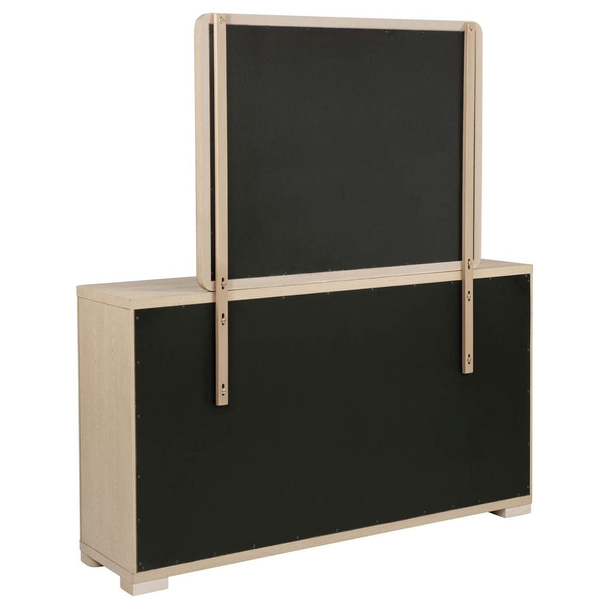 225083M Ladera 6-drawer Bedroom Dresser and Mirror Light Elm