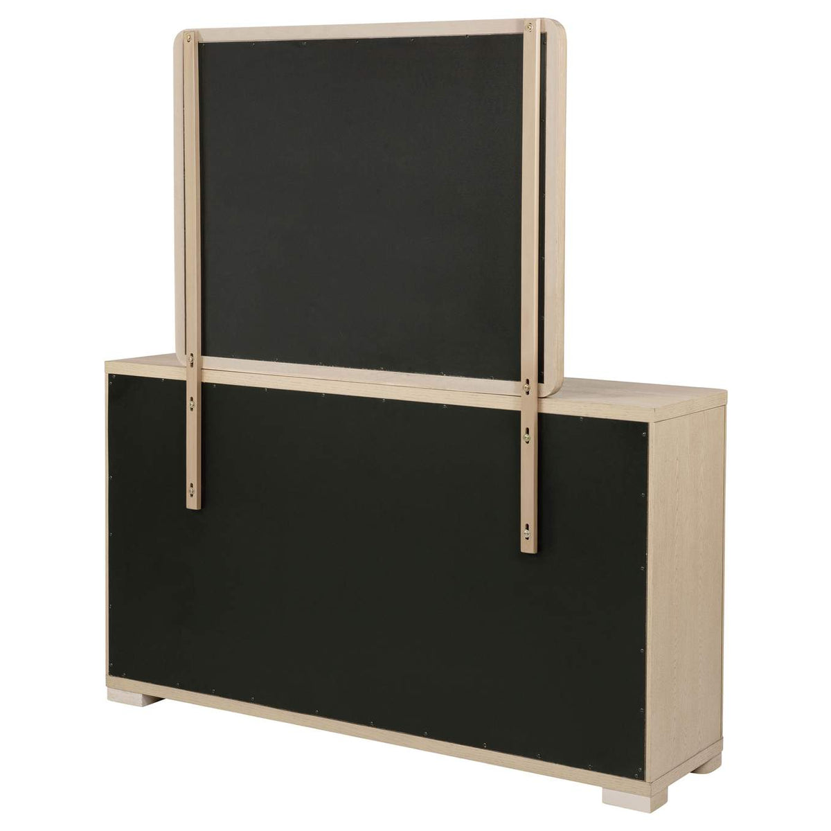 225083M Ladera 6-drawer Bedroom Dresser and Mirror Light Elm