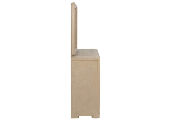 225083M Ladera 6-drawer Bedroom Dresser and Mirror Light Elm