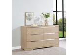 225083 Ladera 6-drawer Bedroom Dresser Light Elm